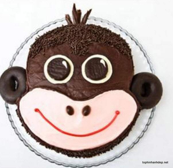23 ảnh bánh sinh nhật hình con khỉ đẹp, dễ thương cho người tuổi thân